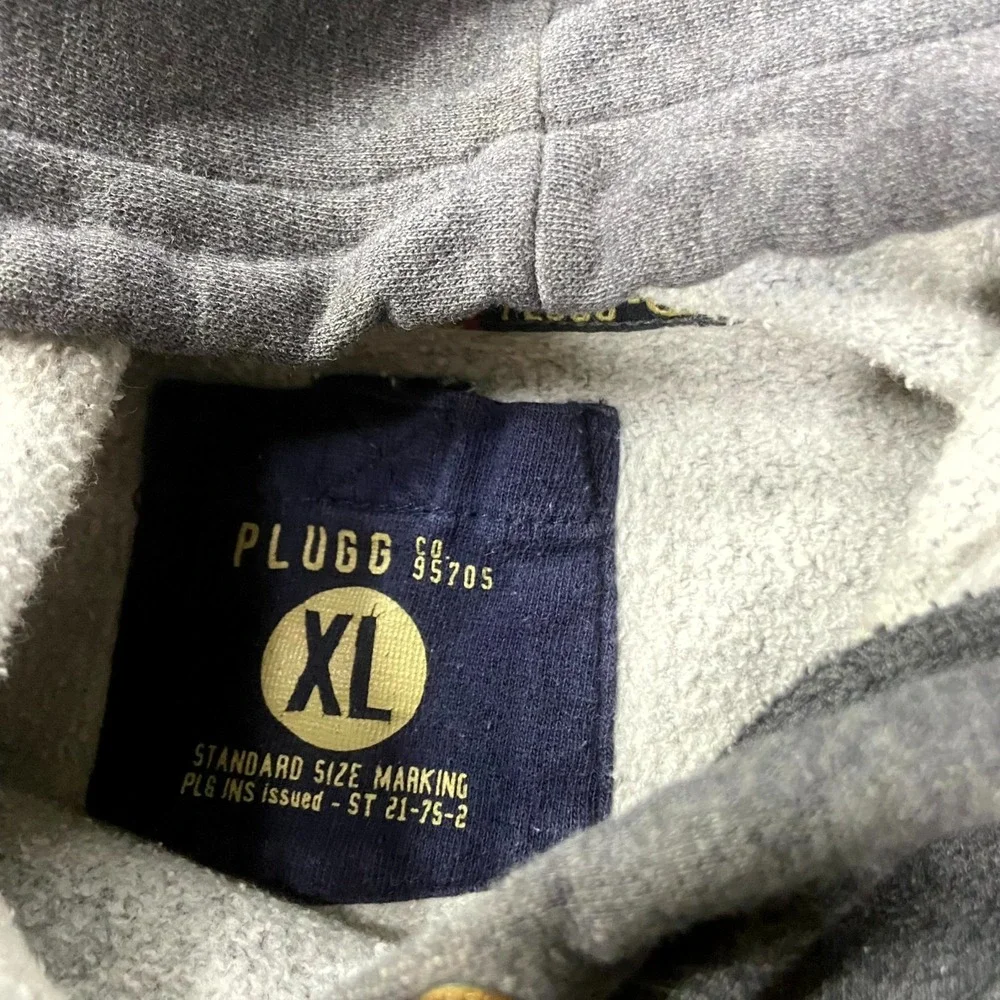 Y2K Plugg Vintage Skater Surf Hoodie XL Gray Scotty Freestyler‎ Skateboard 00s